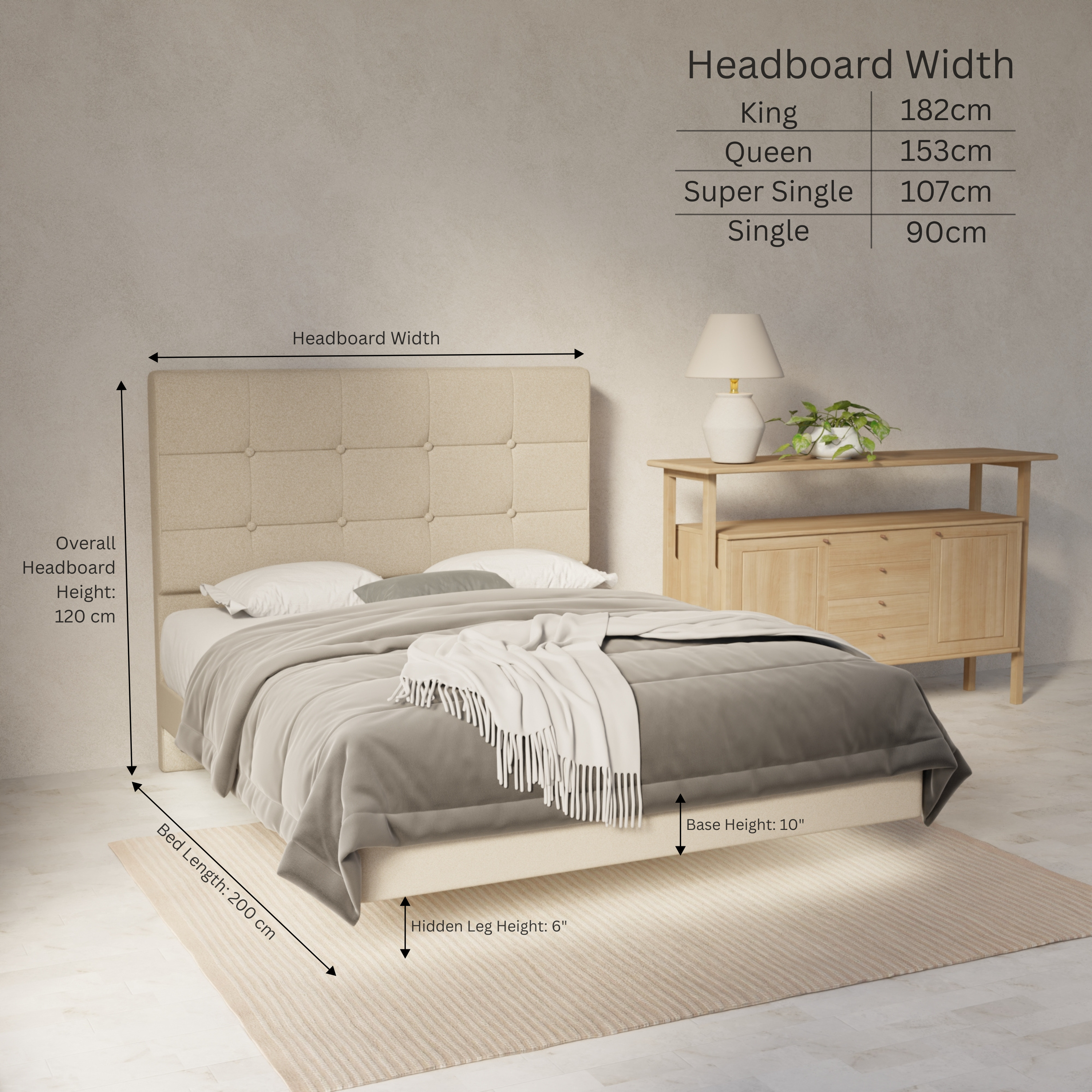 Theron Genuine Leather Floating Bed Frame (With LED) By Esteller