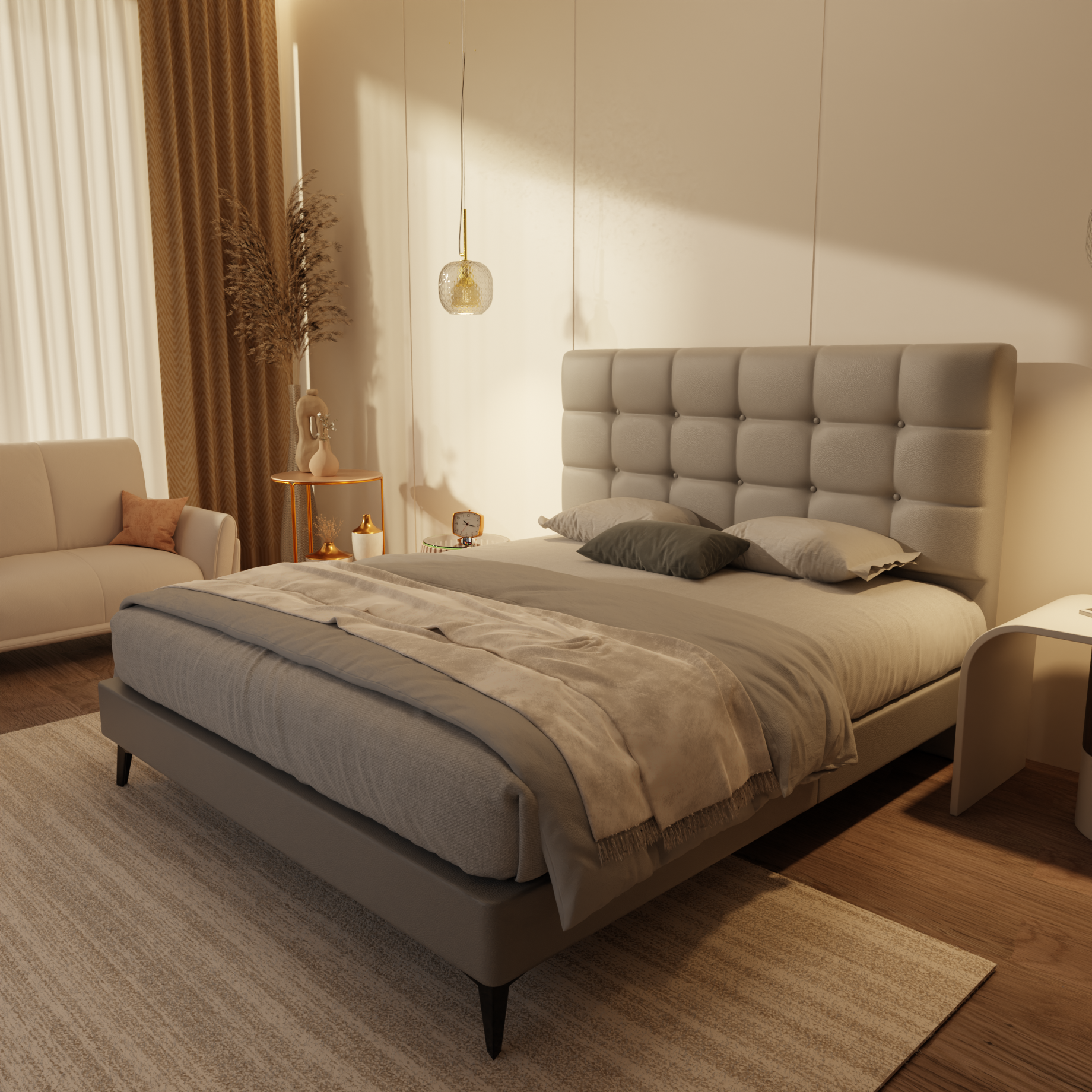 Mancine Genuine Leather Divan Bed Frame by Esteller