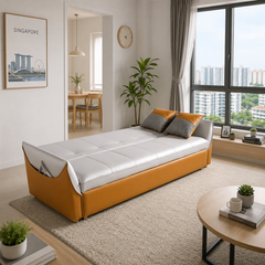 Zarelia Faux Leather Sofa Bed