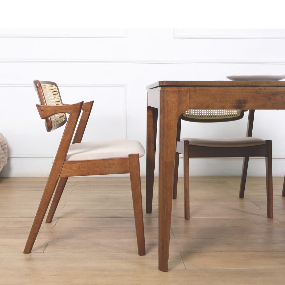 Gavin Rattan Wooden Dining Chair