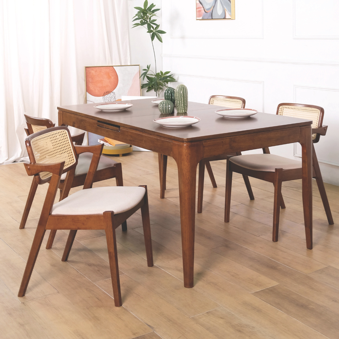 Gavin Rattan Wooden Dining Chair