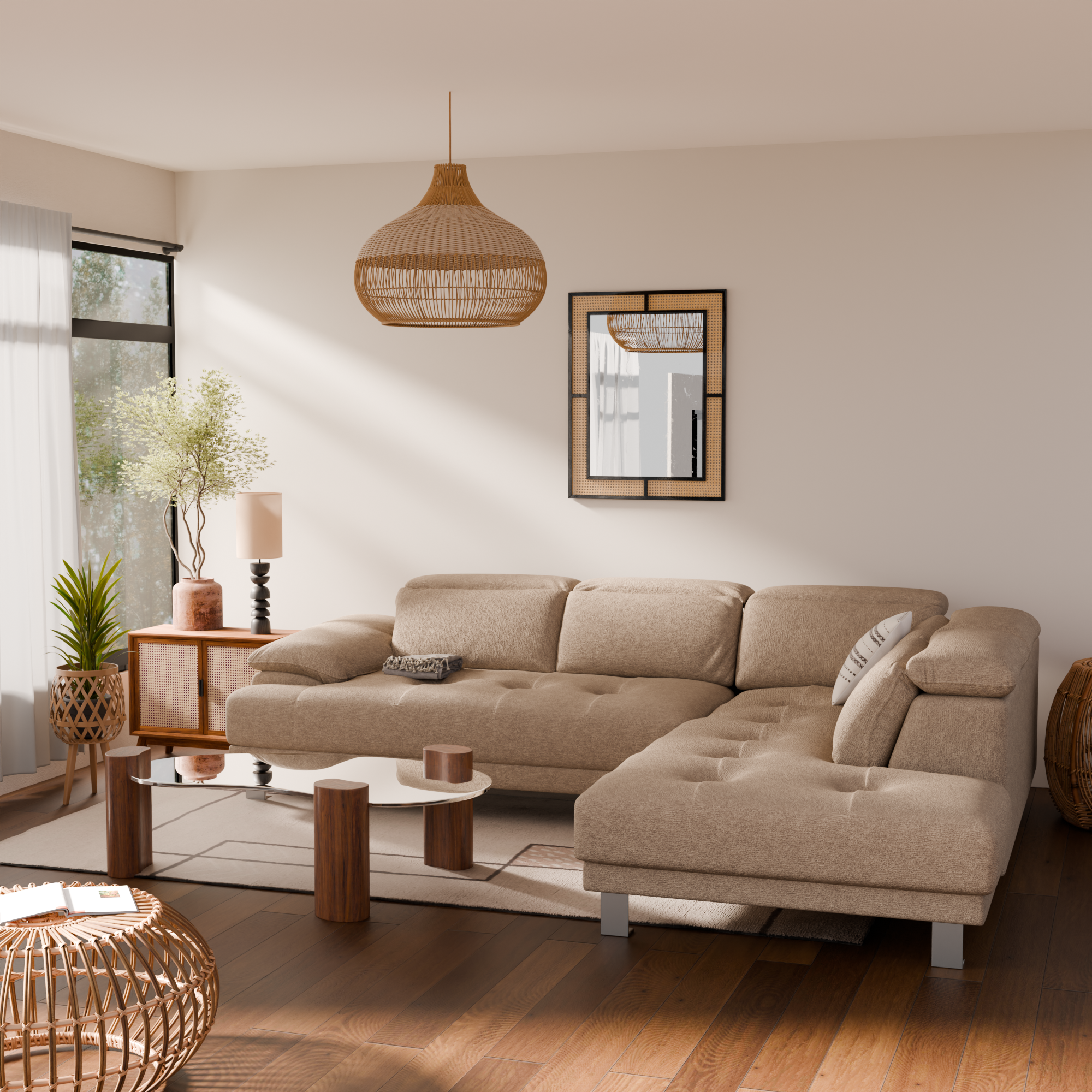 Bexley Fabric Sectional Sofa