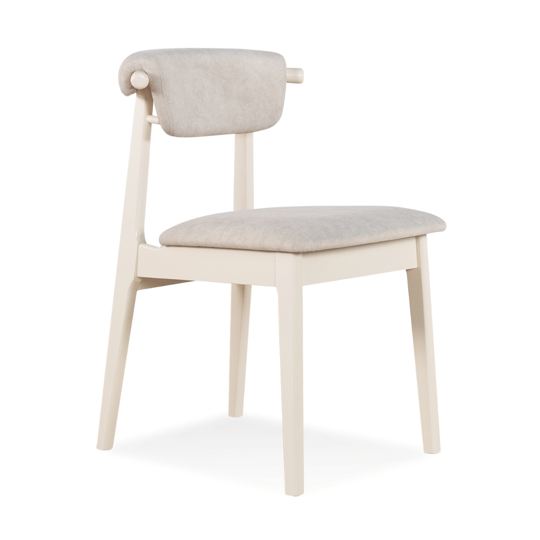 Ivory Wooden Dining Chair