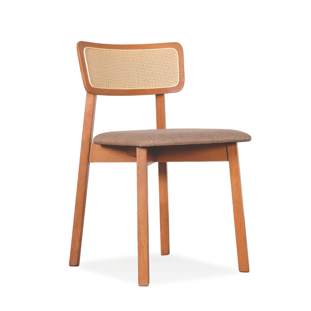 Lily Rattan Wooden Dining Chair