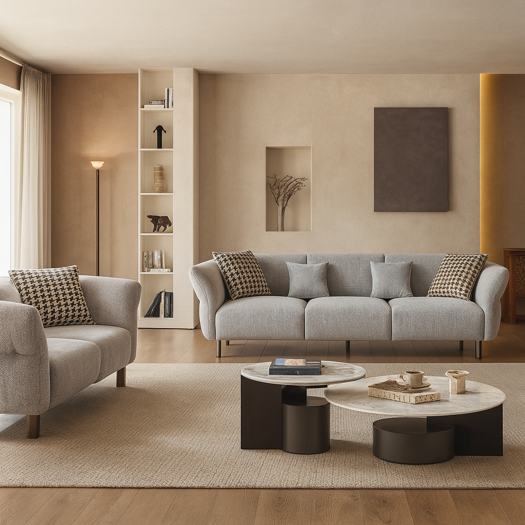 Olive Fabric Sofa