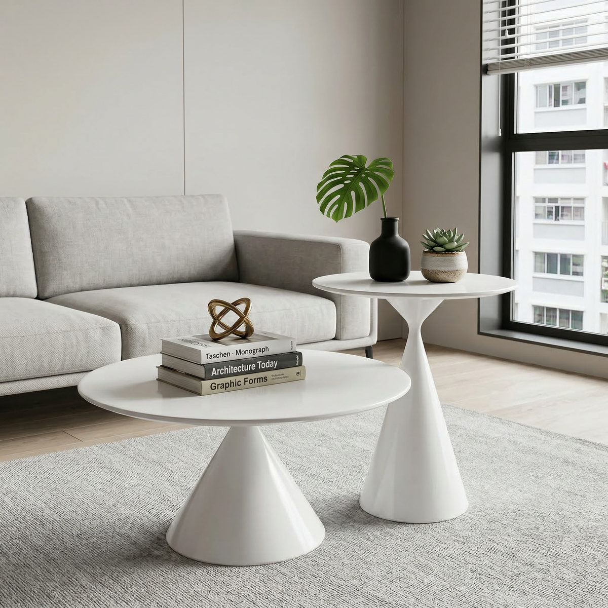 Lucero Modern Pedestal Coffee Table