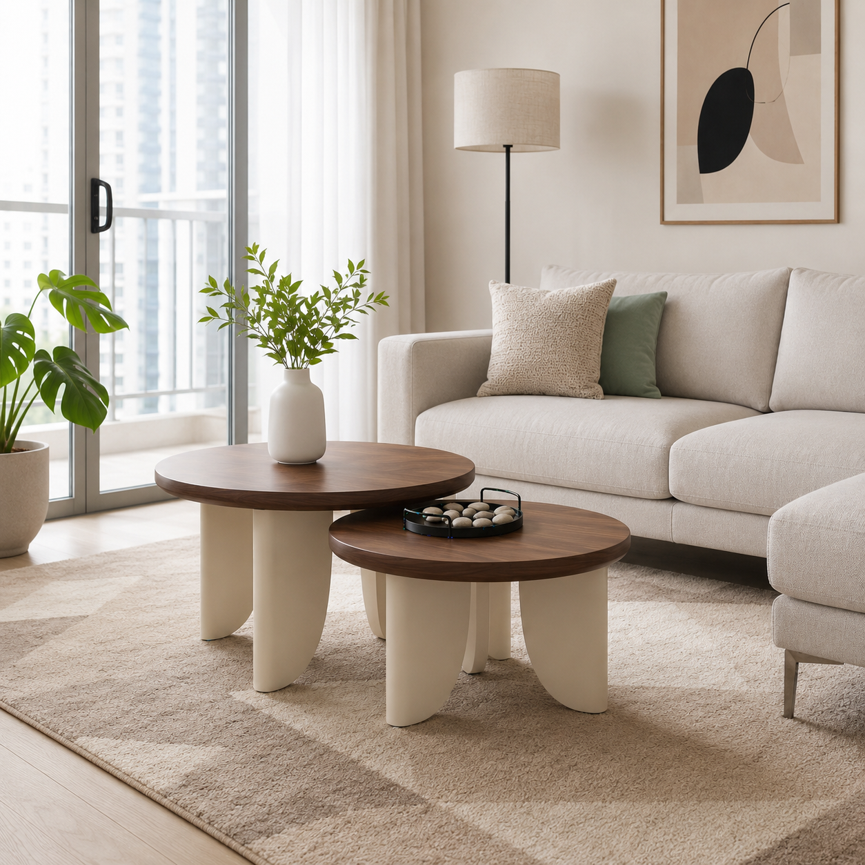 Mikaela Round Set Coffee Table