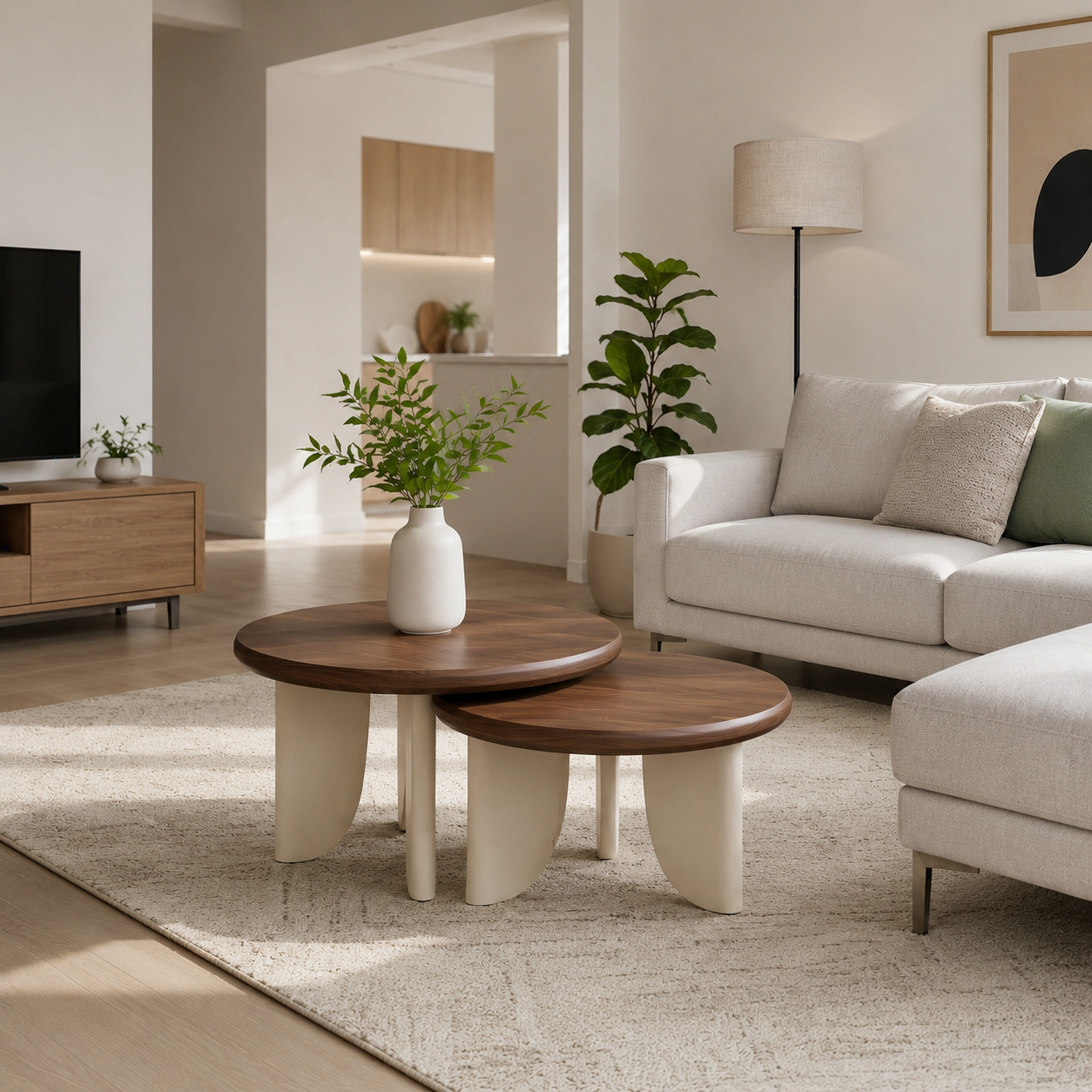 Mikaela Round Set Coffee Table