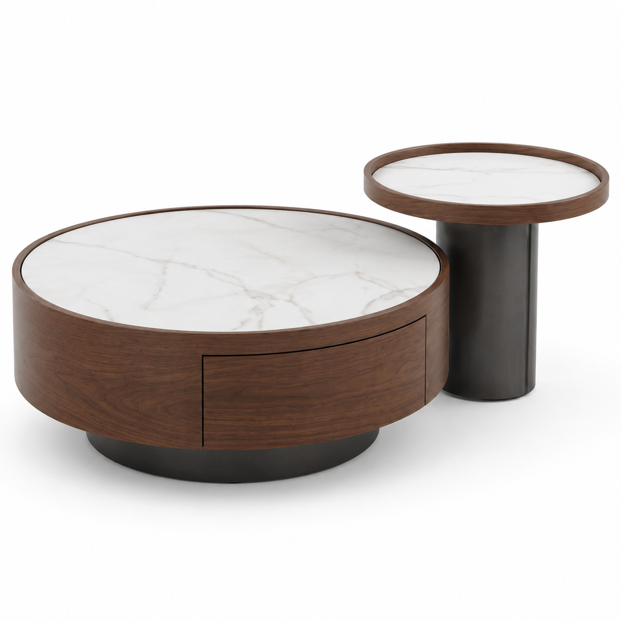Novi Round Storage Coffee Table