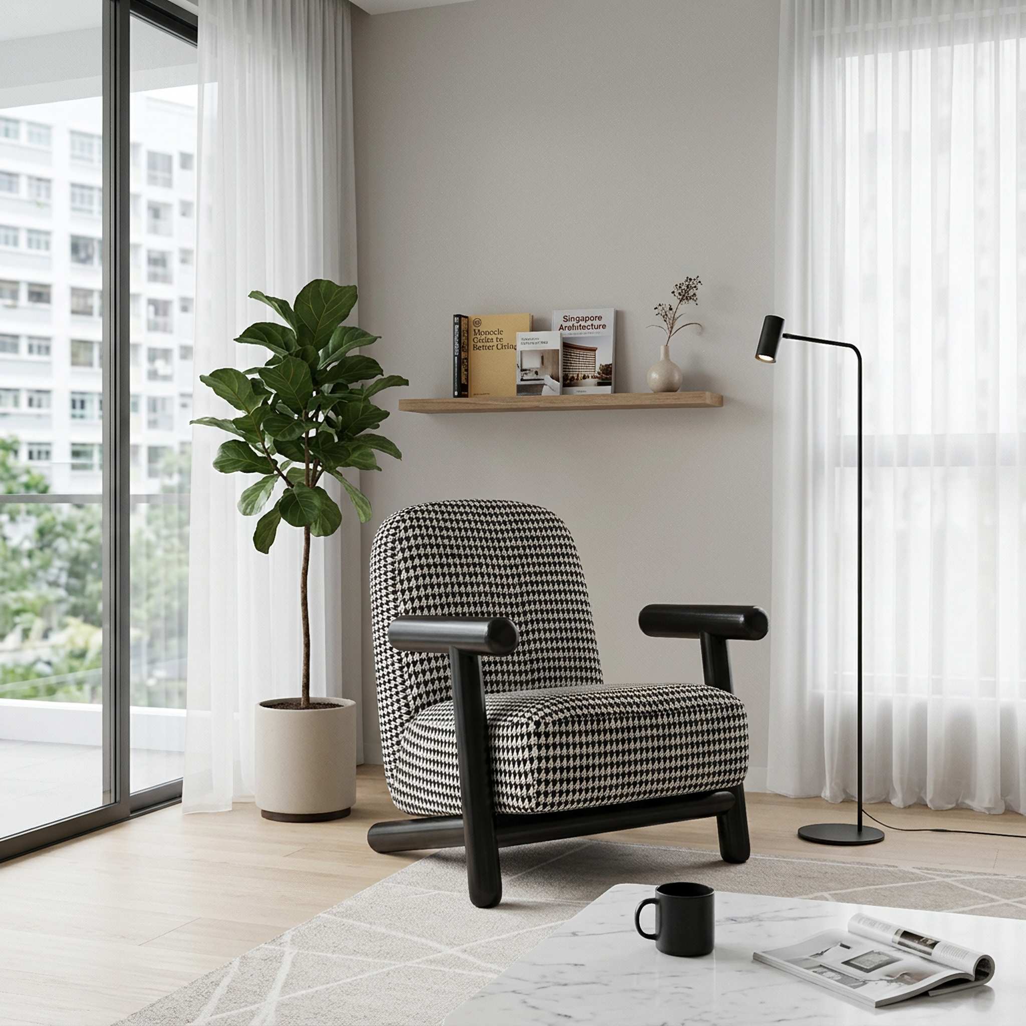 Zaino Fabric Armchair