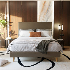 Manovel Faux Leather Bed Frame