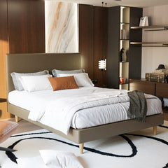 Manovel Faux Leather Bed Frame