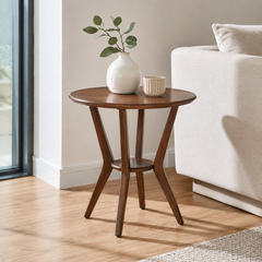 Vellino Wooden Side Table (60cm)
