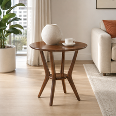 Vellino Wooden Side Table (60cm)