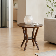 Vellino Wooden Side Table (60cm)