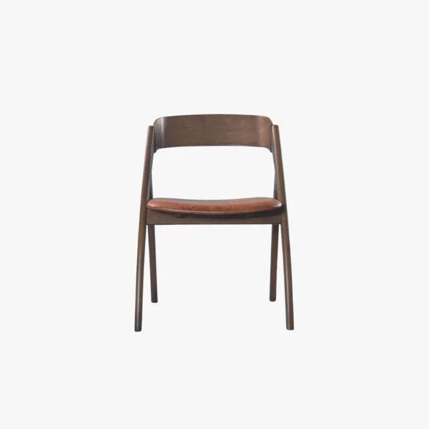Megafurniture | Hazel Brown Faux Leather Wooden Dining Chair | Dining Chair