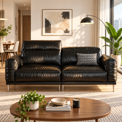 Dovira Leather Sofa