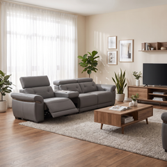 Montha Genuine Leather Recliner Sofa