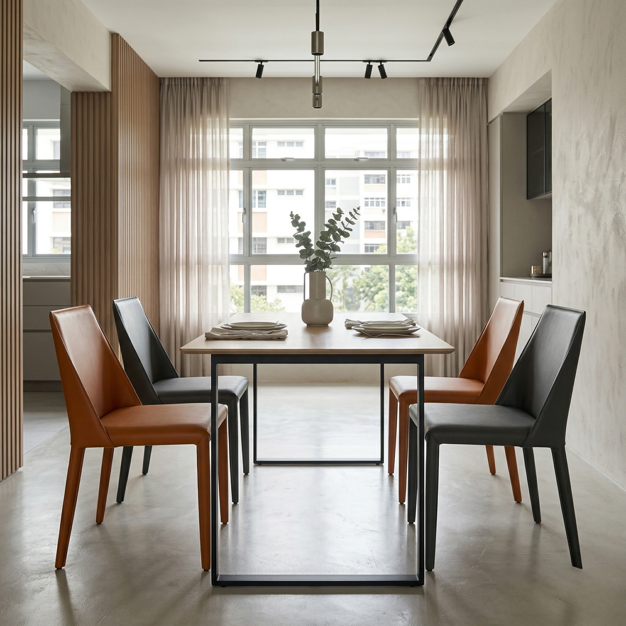 Urvion Genuine Leather Dining Chair