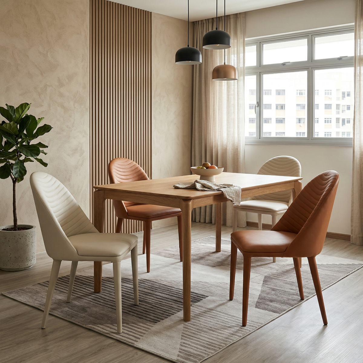 Yarelo Faux Leather Dining Chair