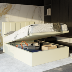 Snova Faux Leather Storage Bed