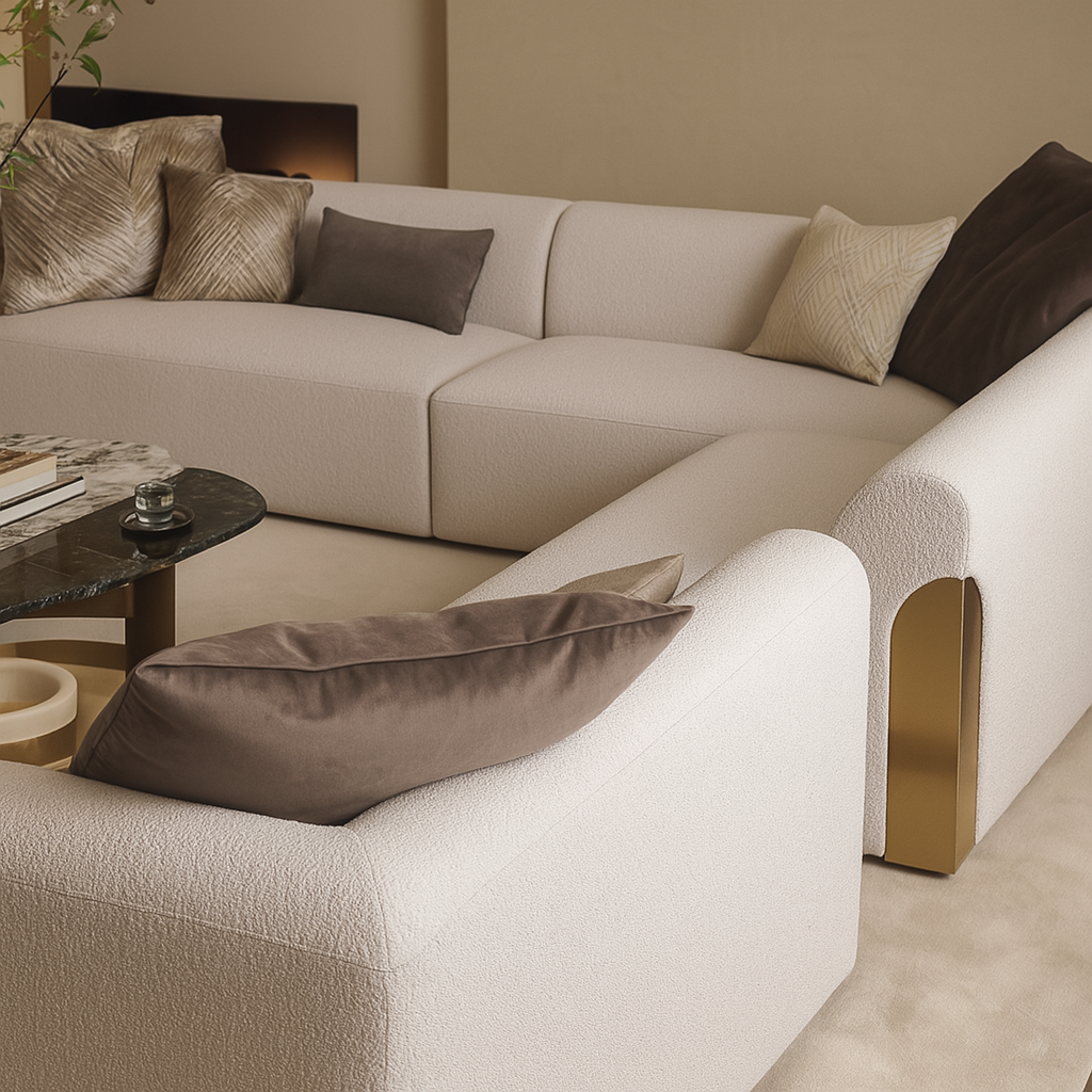 Aziel Fabric Sectional Sofa
