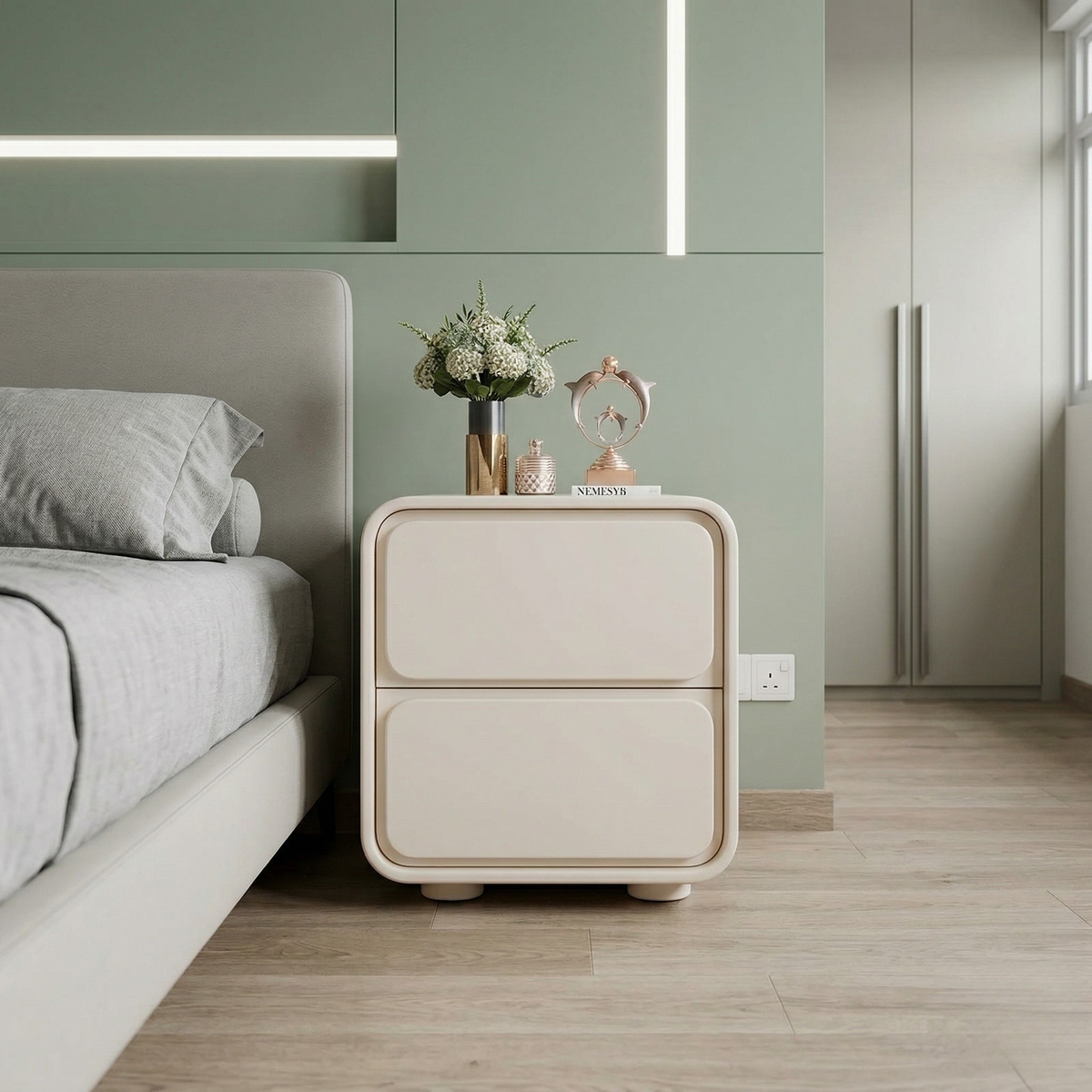 Kumo Bedside Table