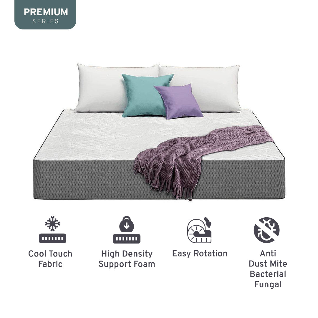 Linda Fabric 3 in 1 Pull Out Bed + Somnuz Memory Foam Mattress