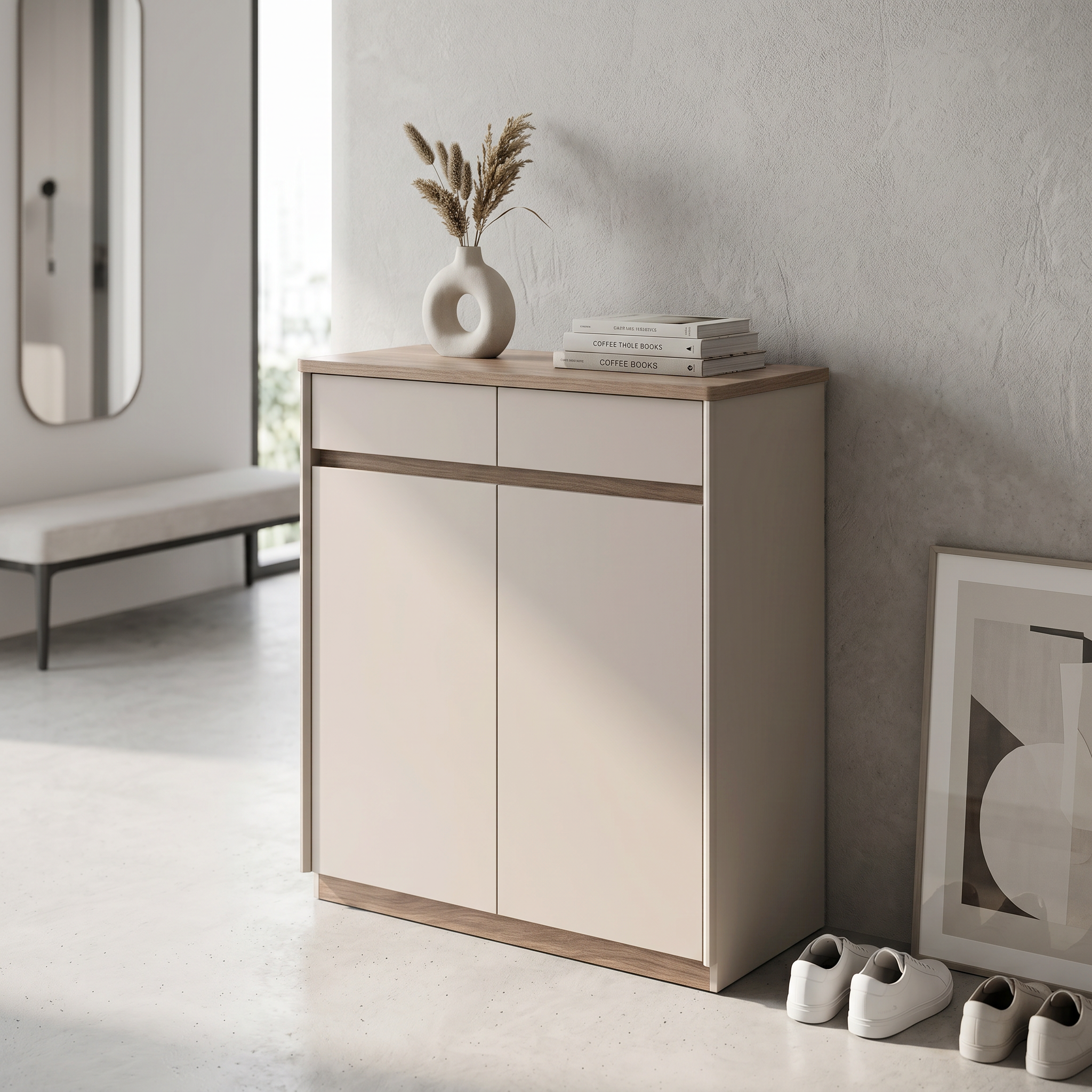 Averia 2 Door Shoe Cabinet