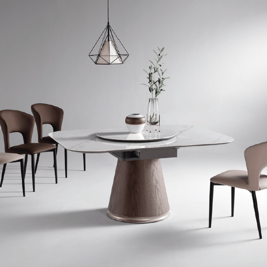 Megrez Sintered Stone Extendable Dining Table