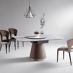 Megrez Sintered Stone Extendable Dining Table