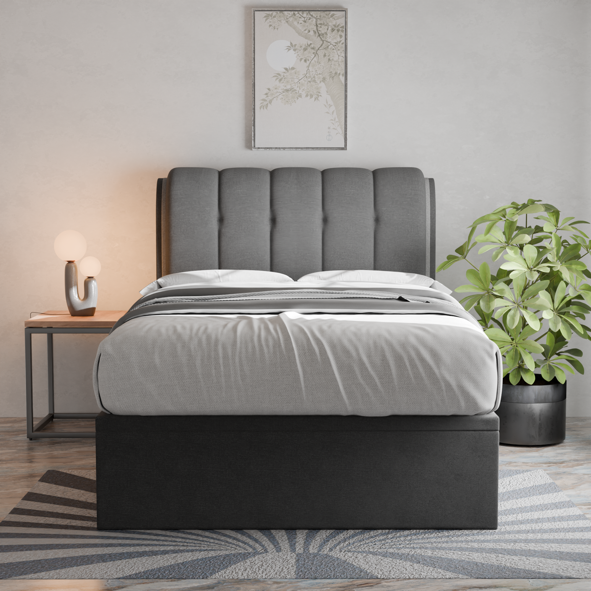 Nolana Fabric Storage Bed Frame