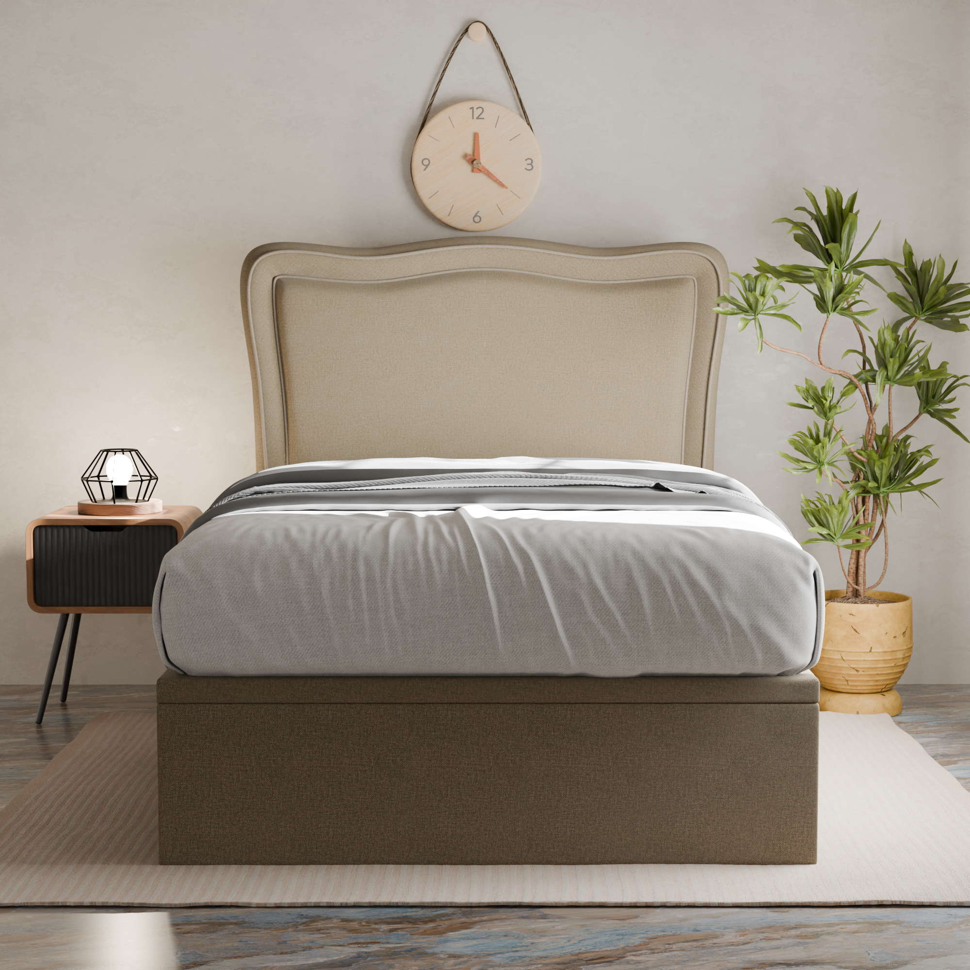 Freyla Fabric Storage Bed Frame