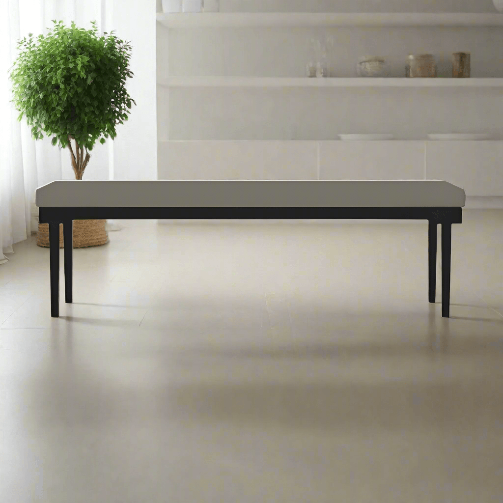 Dashielle Faux Leather Dining Bench