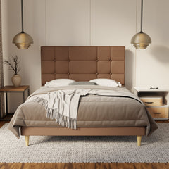 Elara Fabric Bed Frame (Water Repellent & Pet friendly) By Somnuz