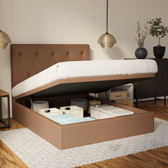 Valen Fabric Storage Bed Frame (Water Repellent & Pet Friendly) By Somnuz