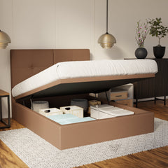 Rylan Fabric Storage Bed Frame (Water Repellent & Pet Friendly) By Somnuz