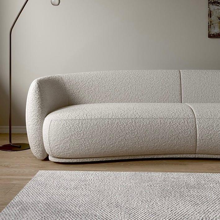 Crandelle Boucle Fabric Sectional Sofa